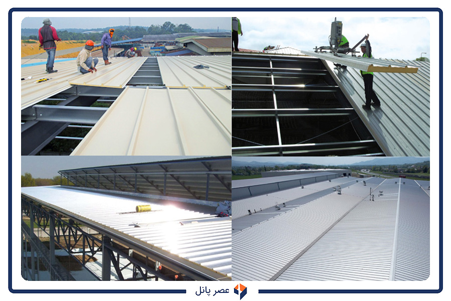 نصب ساندویچ پانل سقفی