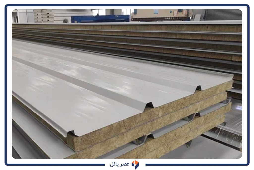 ساندویچ پانل سقفی پشم سنگ