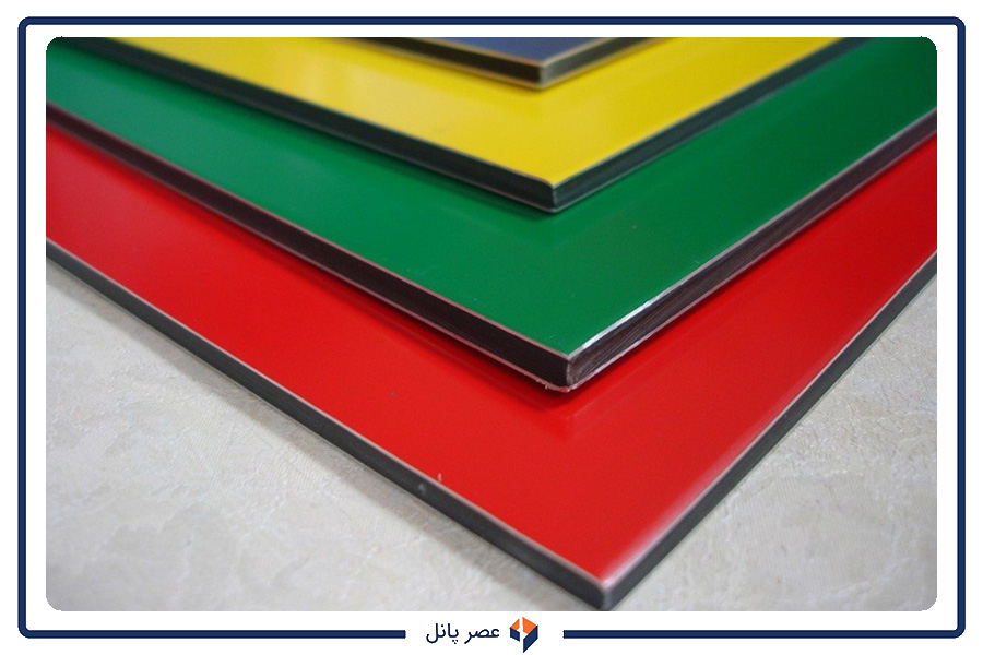 تنوع رنگ در ساندویچ پانل آلومینیوم